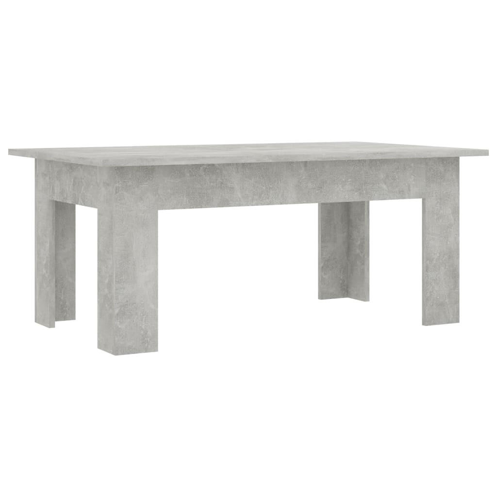 furnicato Couchtisch Hellgrau 100x42x60 cm
