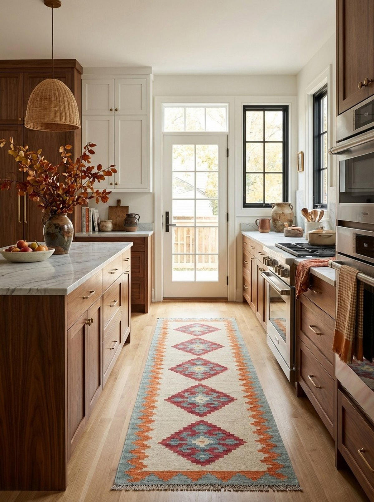 HANDWEBTEPPICH Kelim Gashgai Beige 194/59 cm Schurwolle - Beige, Textil (59/194cm) - Looma