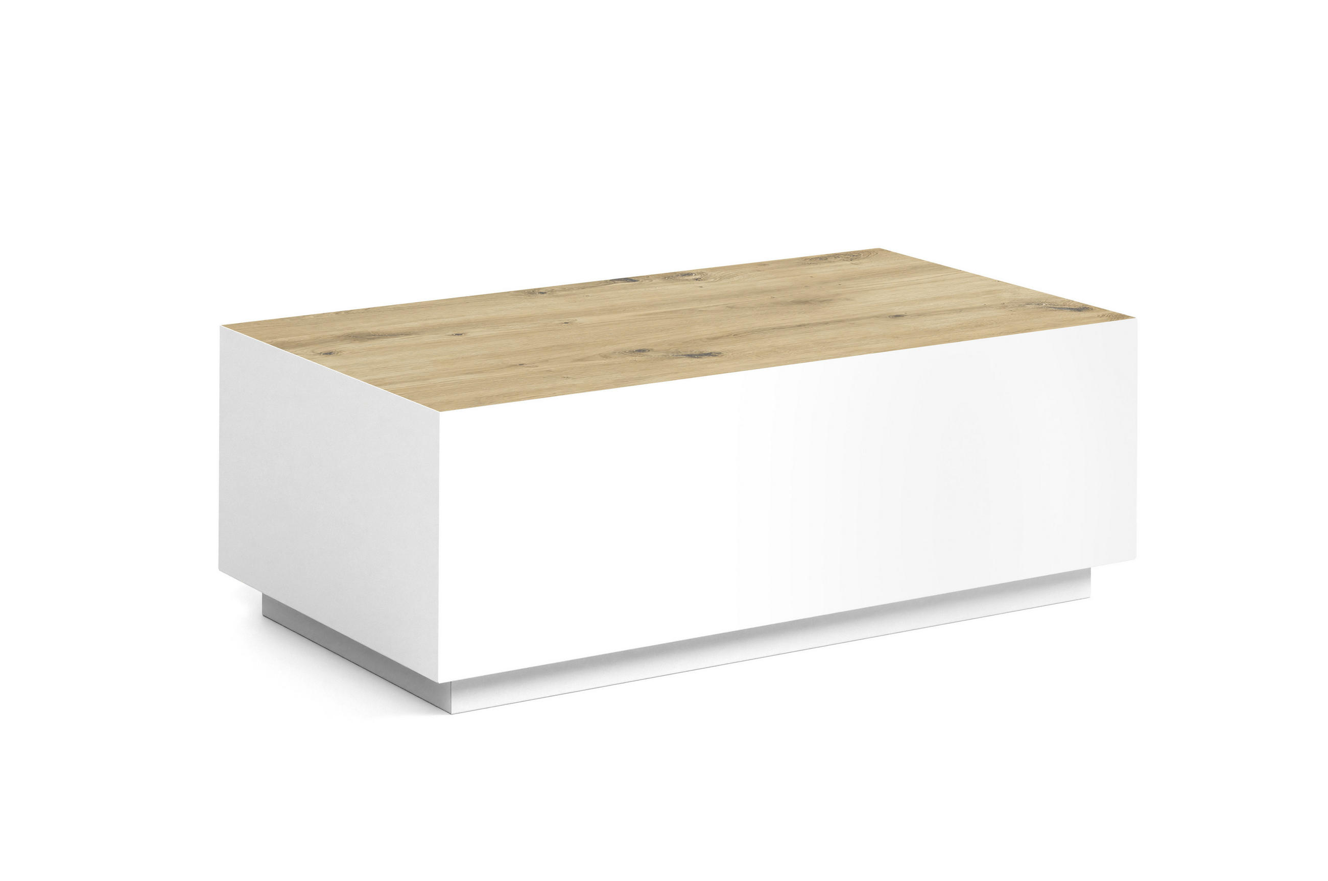 COUCHTISCH MORISS - Eiche Artisan/Weiß, Holzwerkstoff (55/100/36cm) - Meblini