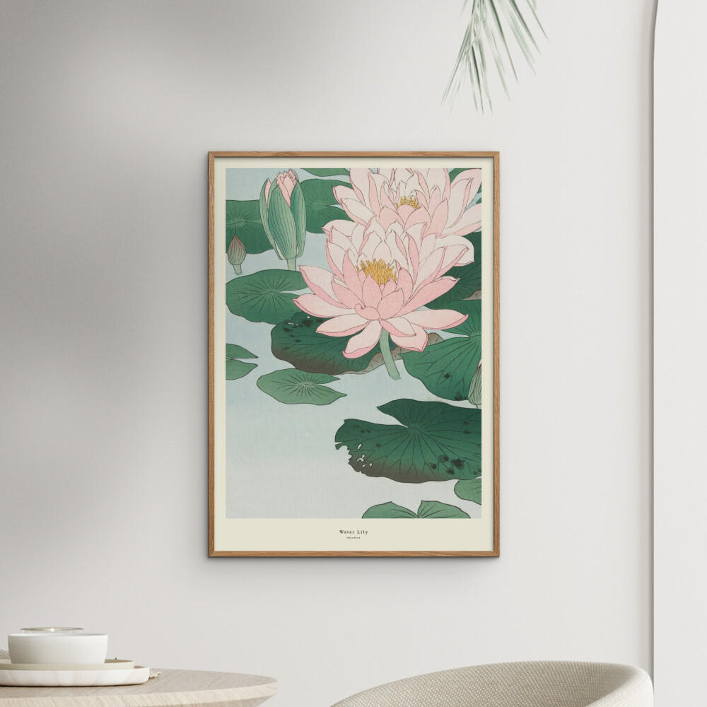 POSTER A.P. Atelier - Water Lily - Grün, Papier (70/100/0.1cm) - Poster&Frame