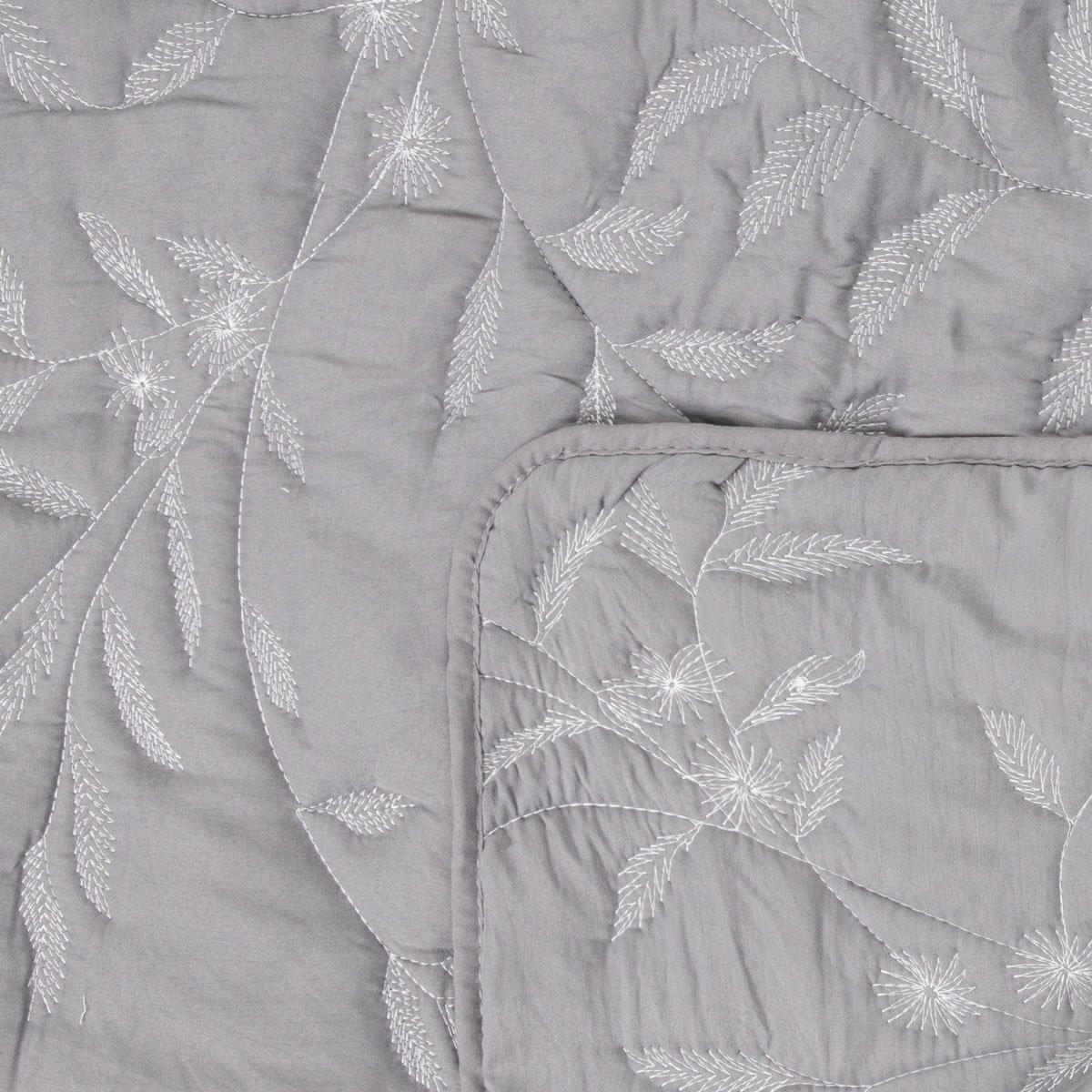 TAGESDECKE Limena grau 200/220 cm - Grau, Textil (200/220cm) - Homla