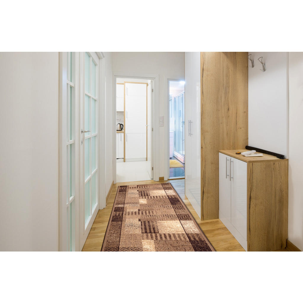 Thumbnail - rugsX Läufer, Beige, Textil, Freiform, 67x390 cm, Teppiche & Böden, Teppiche, Teppichläufer