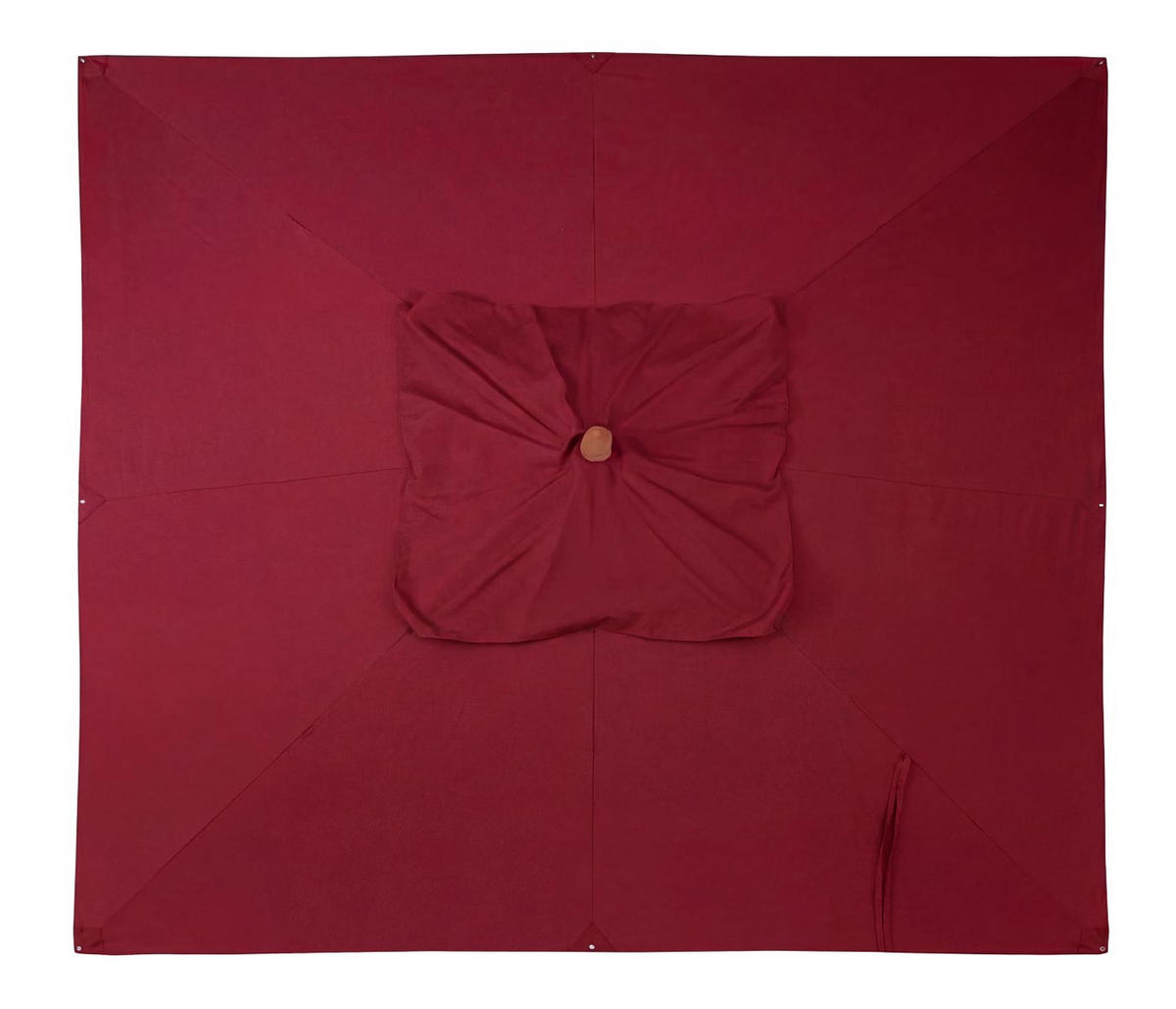 SCHIRMBEZUG C57B Bordeaux - Bordeaux, Textil (300/300cm) - MCW