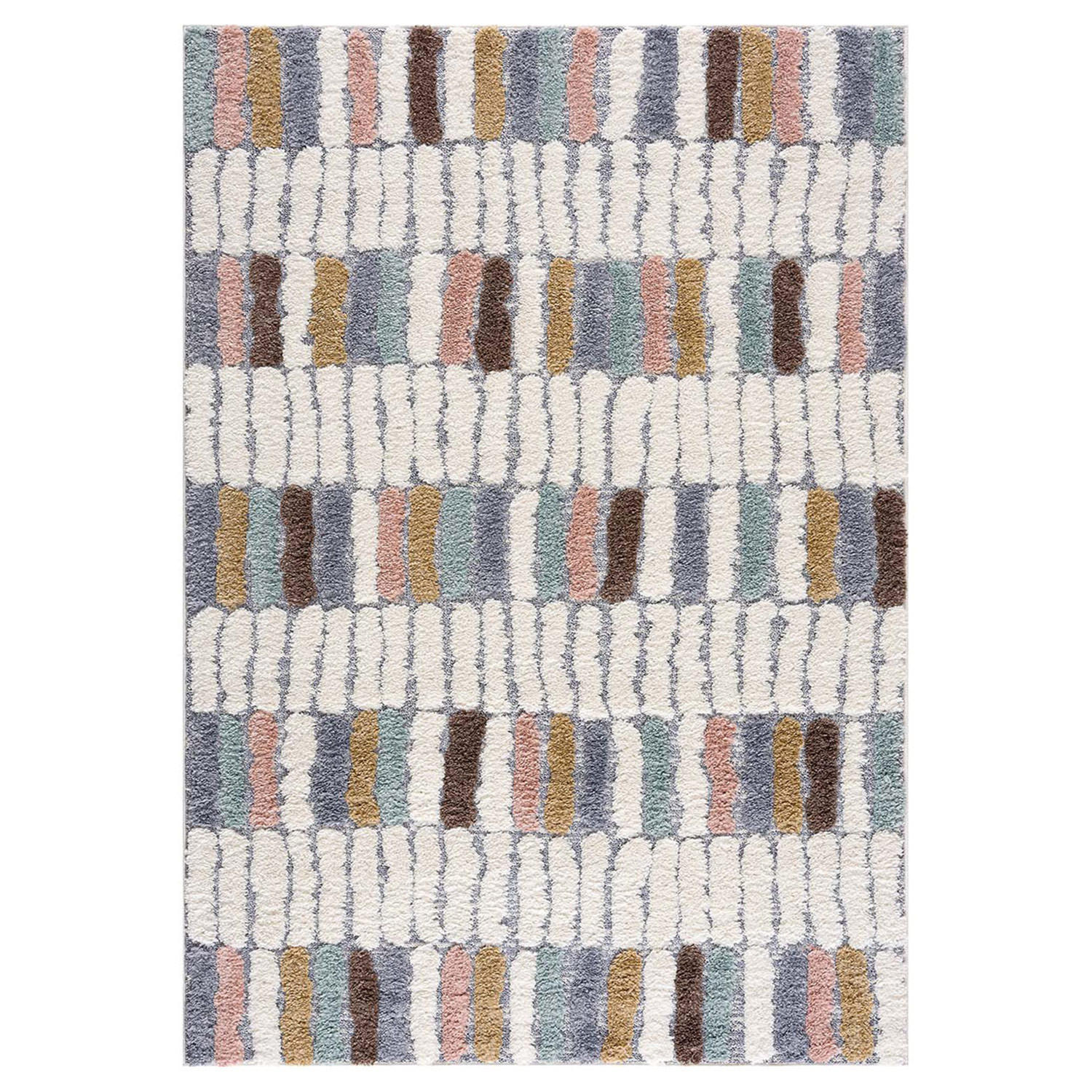 HOCHFLOR-TEPPICH Focus 3032 Multi 140x200 cm - Multicolor, Textil (140/200cm) - carpet city
