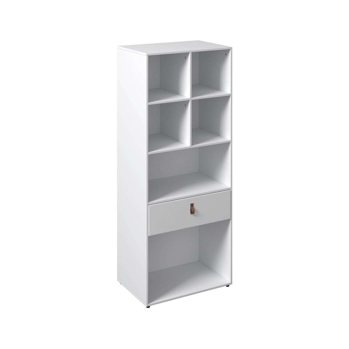 REGAL Mick Weiß MDF - Weiß, Holzwerkstoff (60/148.5/40cm) - Bessagi Home