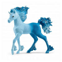 SPIELFIGUR Einhorn-Fohlen von Feuer- und Wasserelementa - Blau, Kunststoff (2/9/9cm) - Schleich