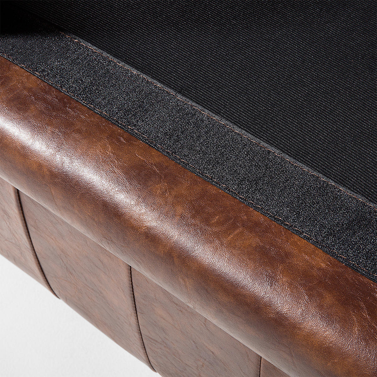SOFA Kunstleder Goldbraun Chesterfield - Goldfarben, Kunststoff/Textil (195/70/75cm) - Beliani