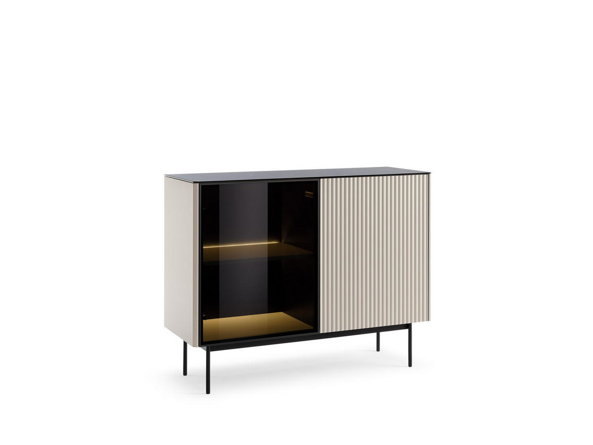 SIDEBOARD: Kaschmir, 107 x 84 x 39 cm - Kaschmir, Holzwerkstoff (107/84/39cm) - 3XE LIVING