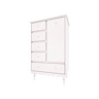 DĚTSKÁ KOMODA Babushka Bílá - bílá, kompozitní dřevo (84/140/50cm) - Petits-meubles