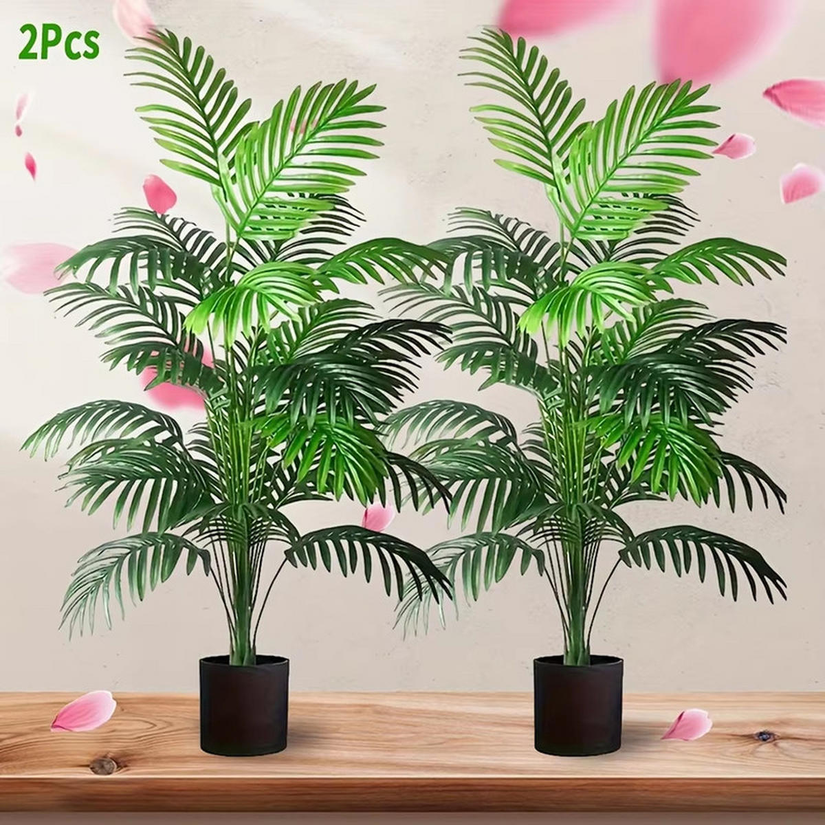 KUNSTPFLANZE SET 90 cm 2 Stück - Grün, Kunststoff (90cm) - Coonoor