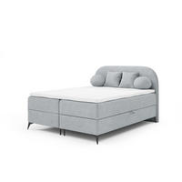 BOXBETT Gorgia - Hellgrau, Holzwerkstoff/Textil (140/200cm) - Fun Möbel