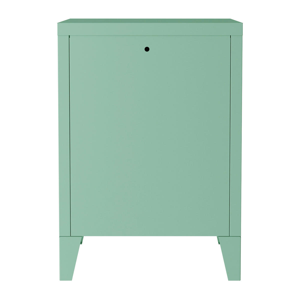NOČNÍ SKŘÍŇKA Inari - pastelově zelená, kov (40/57/30cm) - [en.casa]