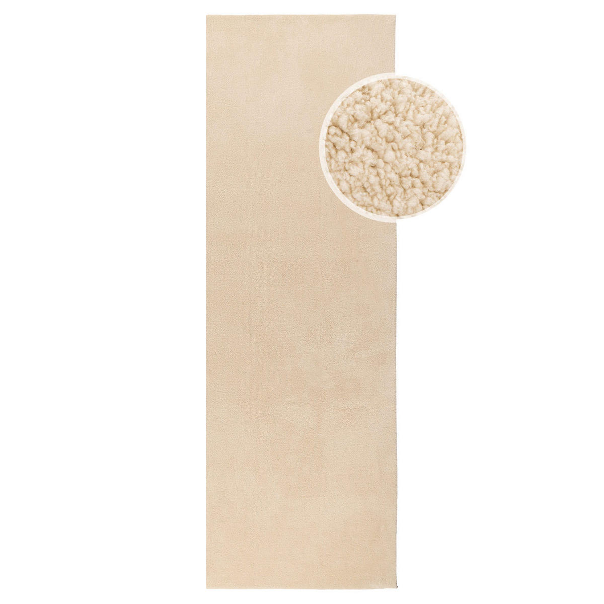 KURZFLOR-TEPPICH Waschbar Calma 200 Beige 200x280 cm - Beige, Kunststoff/Textil (200/280cm) - carpet city