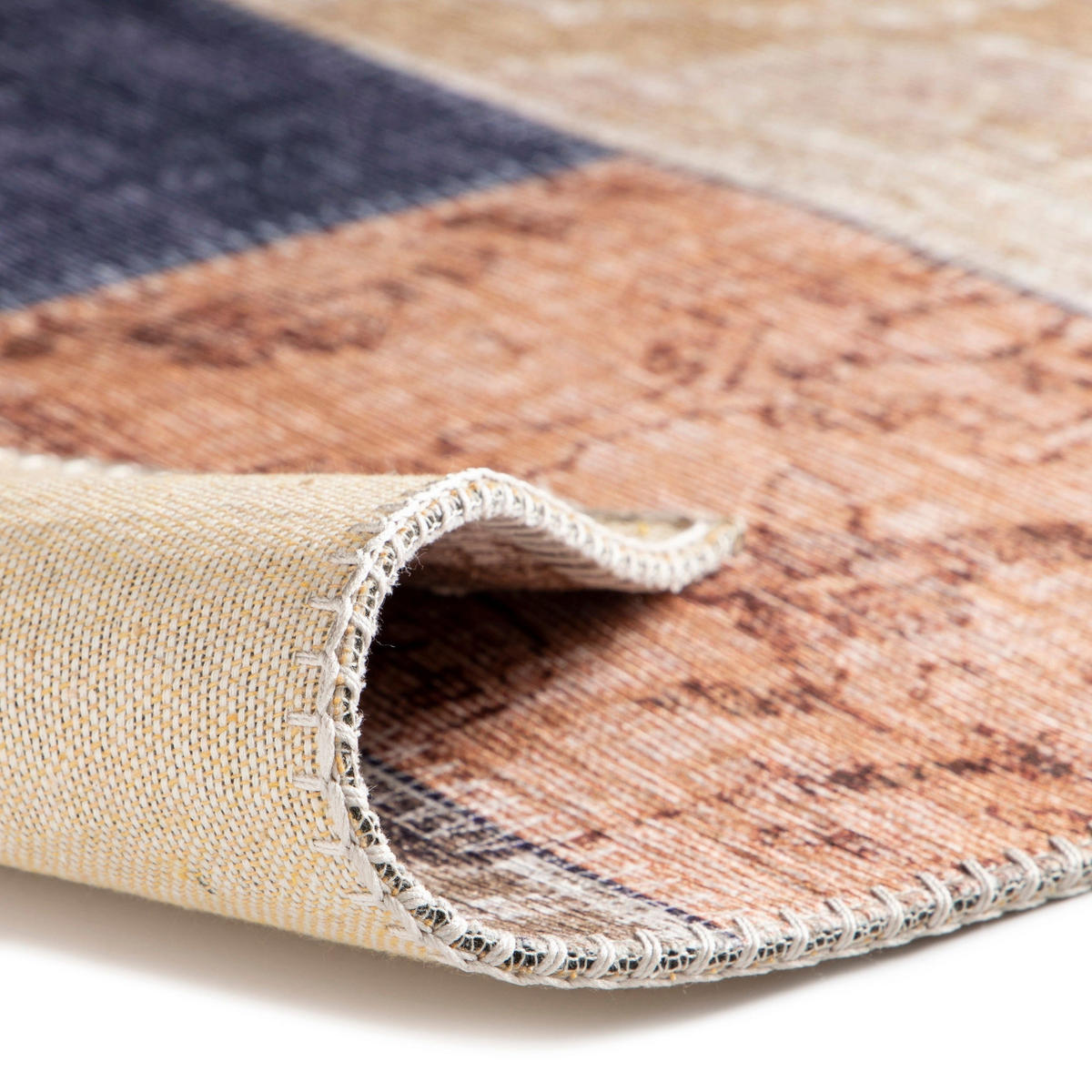 TEPPICH mit englischer Nahtverarbeitung mehrfarbig - Multicolor, Textil (120/170cm) - AFK Living
