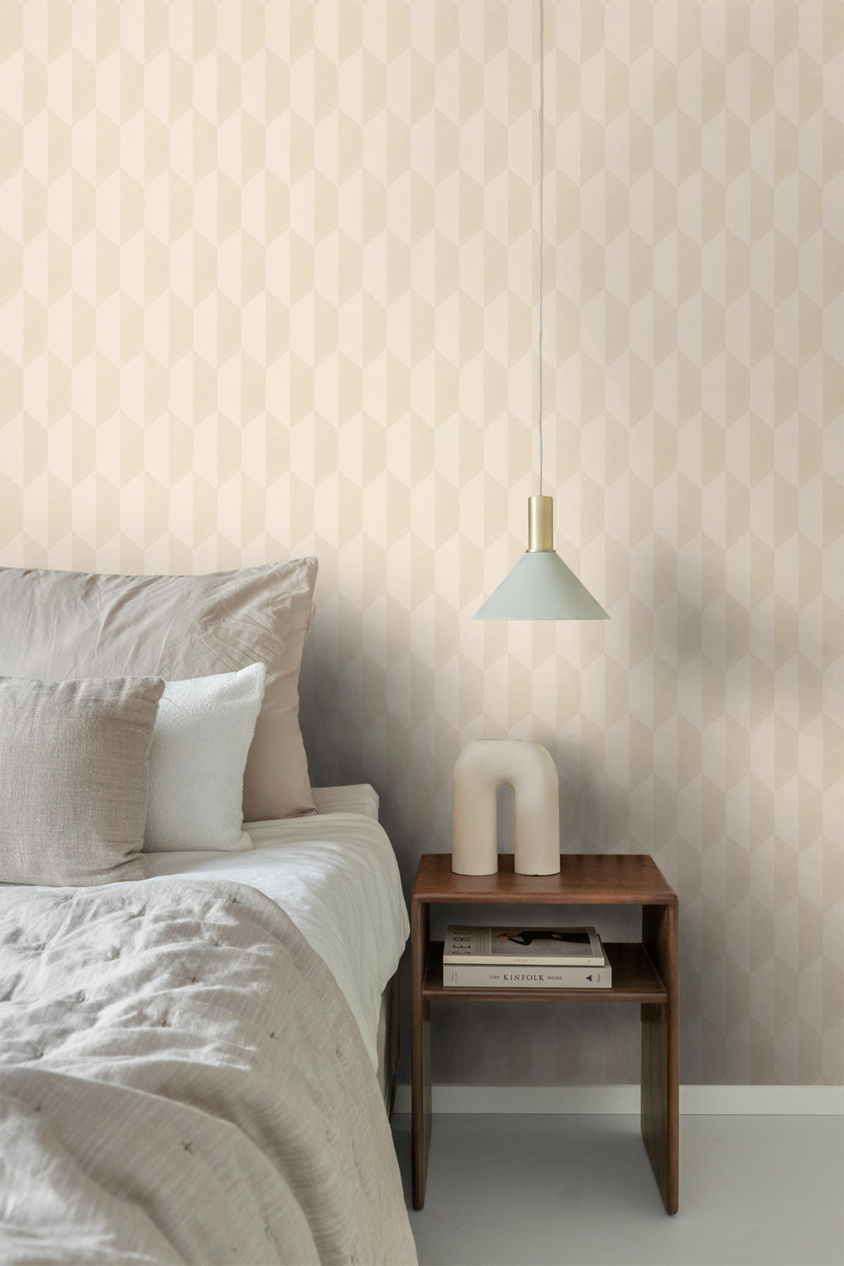 TAPETE 3D Muster 50 x 900 cm - Beige, Papier (50/900cm) - Origin Wallcoverings