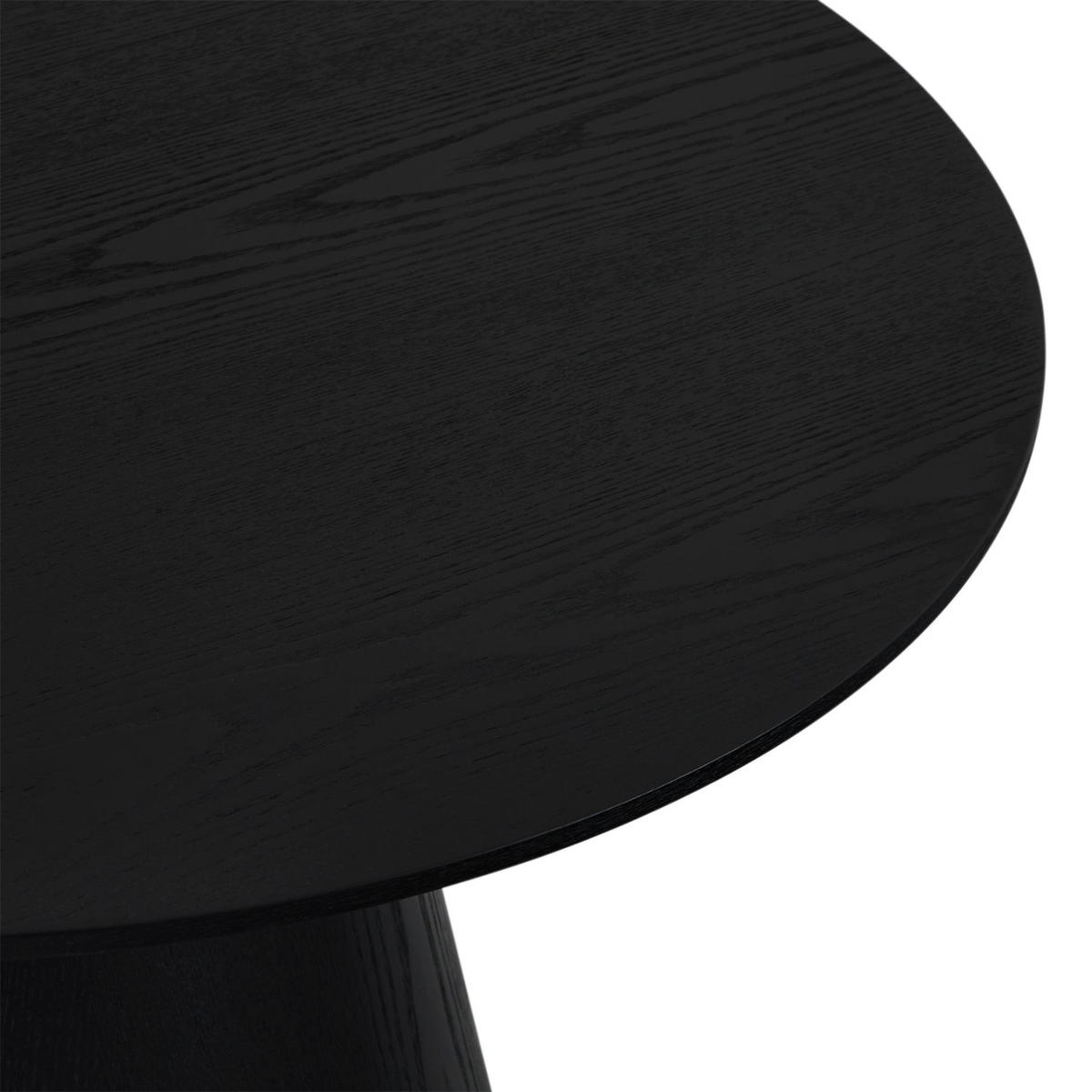 COUCHTISCH rund Schwarz 80/80/45 cm - Schwarz, Holz (80/80/45cm) - Furnhouse