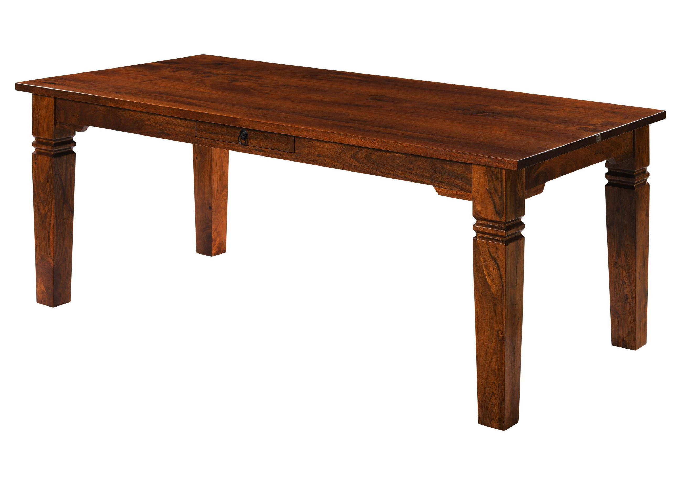 ESSTISCH Akazie 200x100x76 nougat lackiert OXFORD #605 - Dunkelbraun, Holz (200/100/76cm) - Massivmoebel24