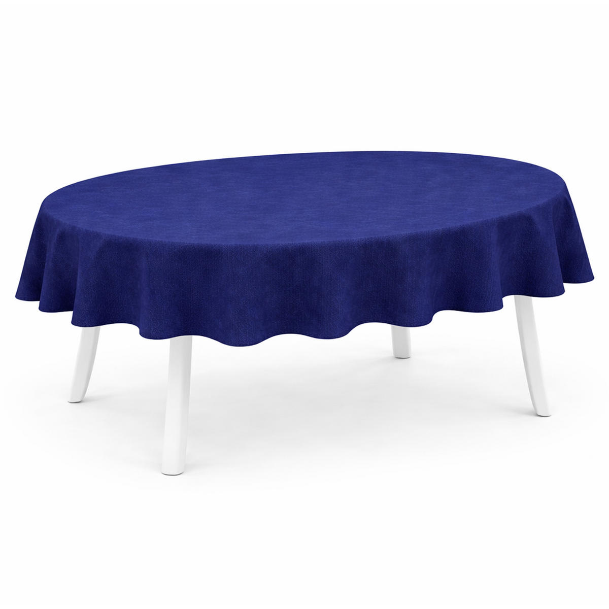 TISCHDECKE Garten Weichschaum 140x180cm - Navy - Dunkelblau, Kunststoff (180/140cm) - Bestlivings