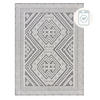 TEPPICH Geo-Muster, maschinenwaschbar, robust OTTER GREG, Grau 160x240 cm - Grau, Textil (160/240cm) - KADIMA DESIGN