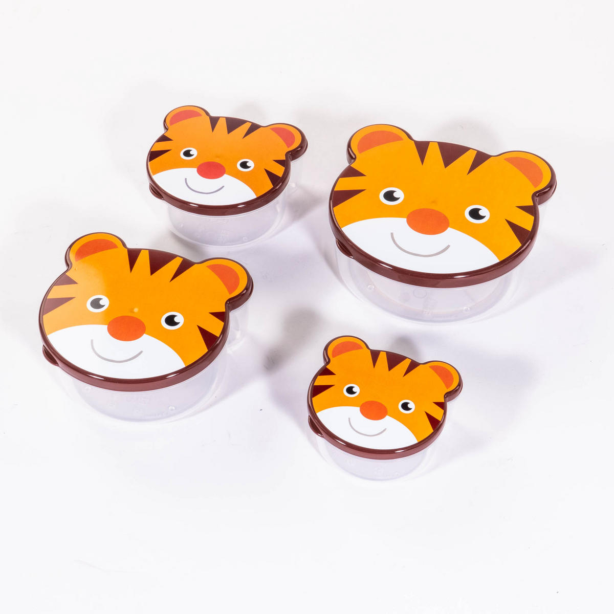 LUNCHBOX 4er-Set - Orange, Kunststoff (13/6.5/14.5cm)
