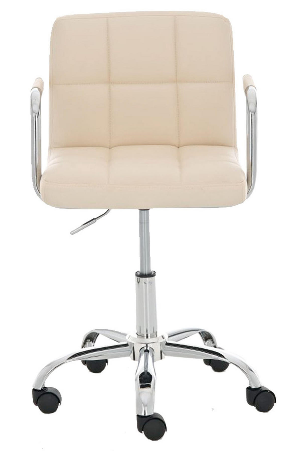 BÜROSTUHL Lucille, Creme - Braun, Textil/Metall (54/86/46cm) - TPFLiving