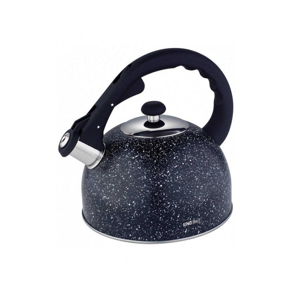 WASSERKESSEL Schwarz 22/22/20 cm KH1406 - Schwarz, Metall (22cm) - Kinghoff 