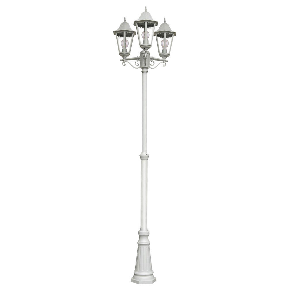 RGB LED STEHLEUCHTE NORDERNEY Weiß - Weiß, Metall (58/55/220cm)