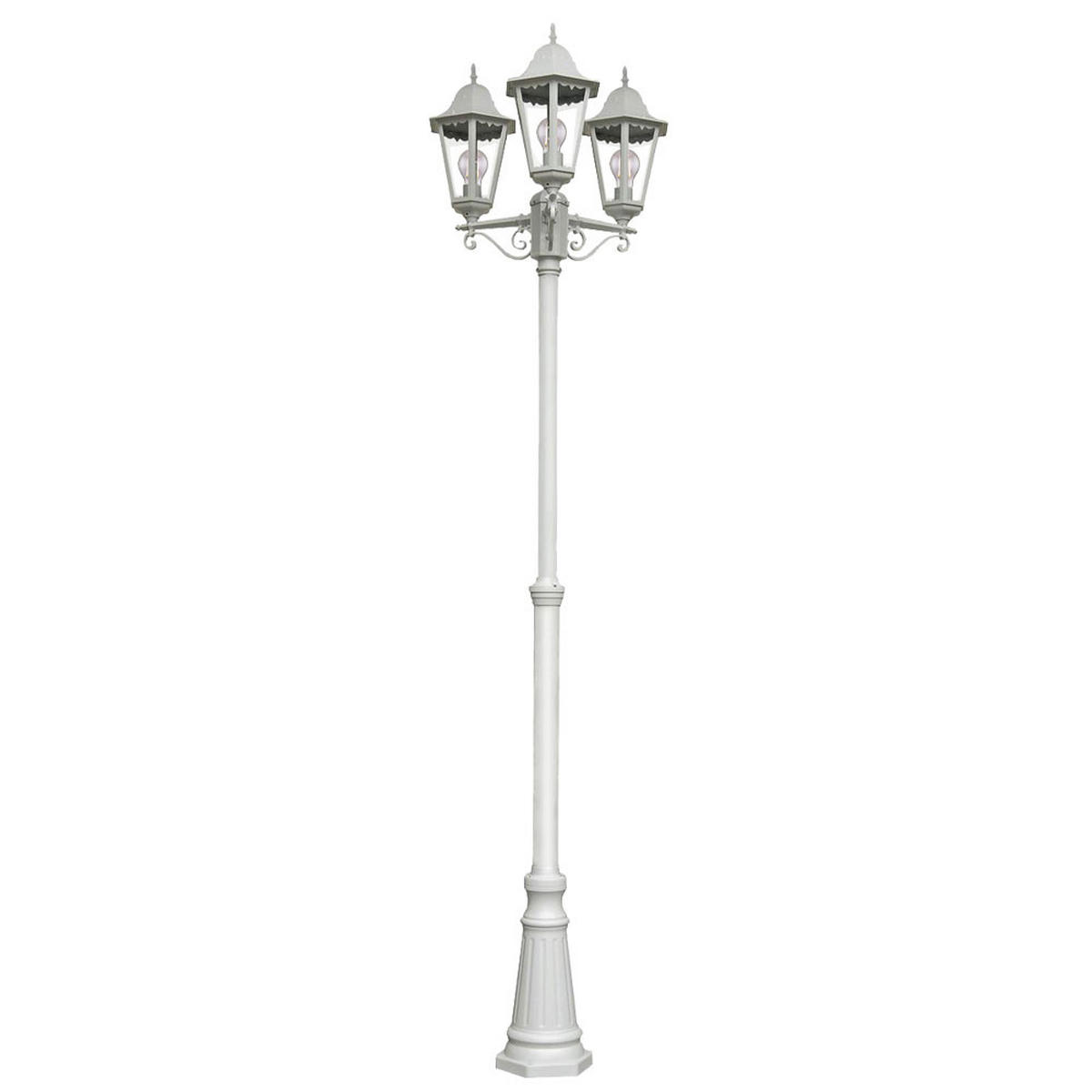 RGB LED STEHLEUCHTE NORDERNEY Weiß - Weiß, Metall (58/55/220cm)