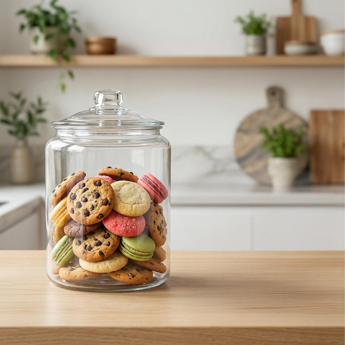 SKLENICE na potraviny - průhledná, sklo (20/30/20cm) - Relaxdays