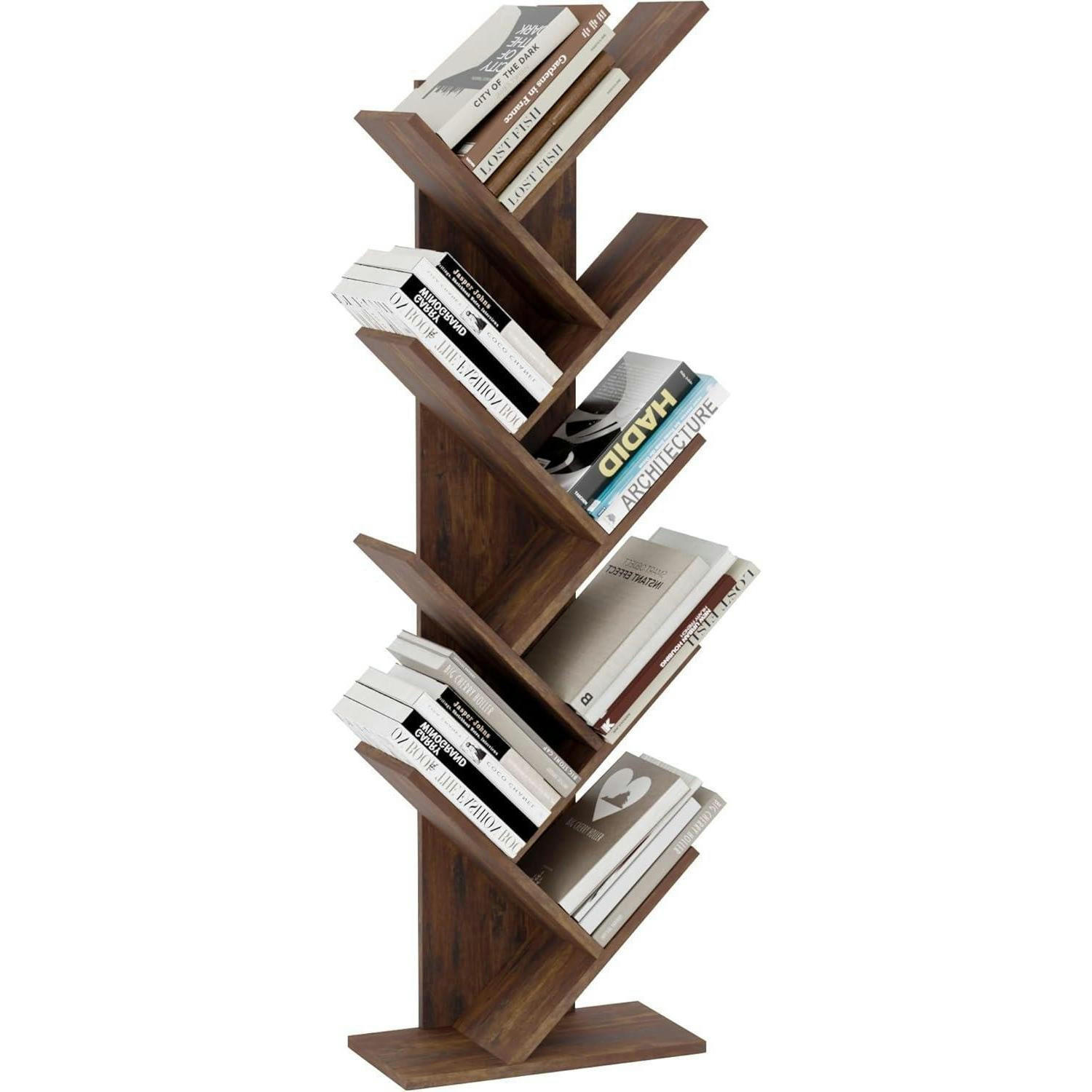 BÜCHERREGAL Baumform Vintagebraun 40 x 20 x 127 cm - Braun, Holzwerkstoff (20/127/40cm)