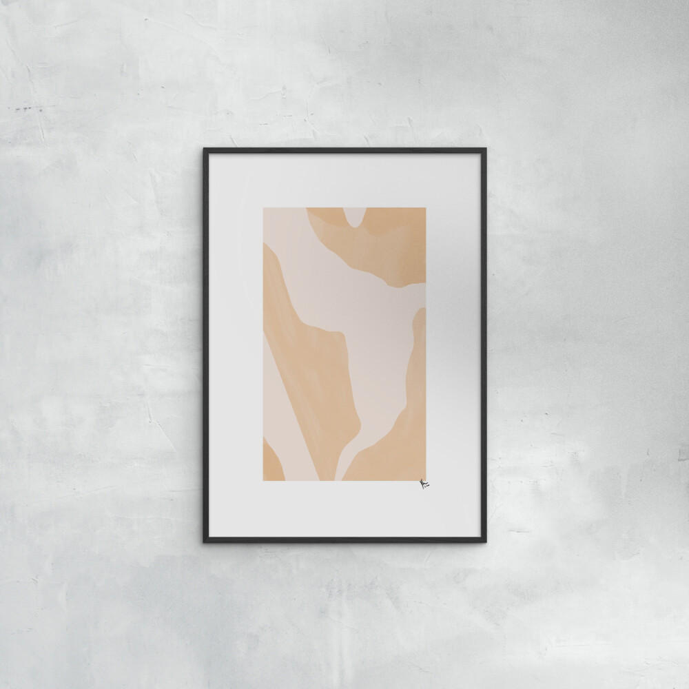 POSTER mit Rahmen N. Atelier - Le Calme - Schwarz/Naturfarben, Holz/Papier (50/70cm) - Poster&Frame