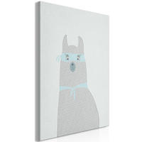 KUNSTDRUCK Grau 80/120 cm - Blau/Grau, Textil (80/120cm) - KUNSTLOFT