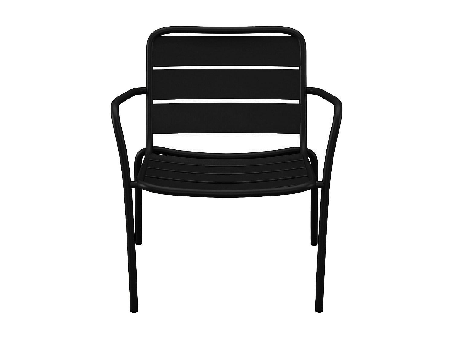 GARTENSESSEL - 1 Person - Metall - Schwarz - - Schwarz, Metall (60/71.5/67.5cm) - Vente-Unique