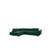 ECKSOFA Carmelo In Nova - Grün, Holzwerkstoff/Textil (275/202cm) - Fun Möbel