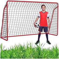 FUSSBALLTOR Rot - Rot, Metall (240/90cm) - KRUMAD