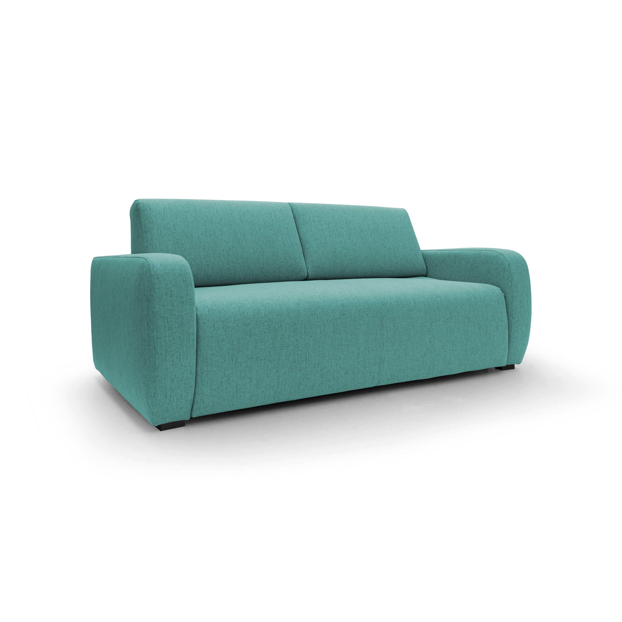 SCHLAFSOFA Duna - Grün, Textil (215/93/100cm) - Divani.store