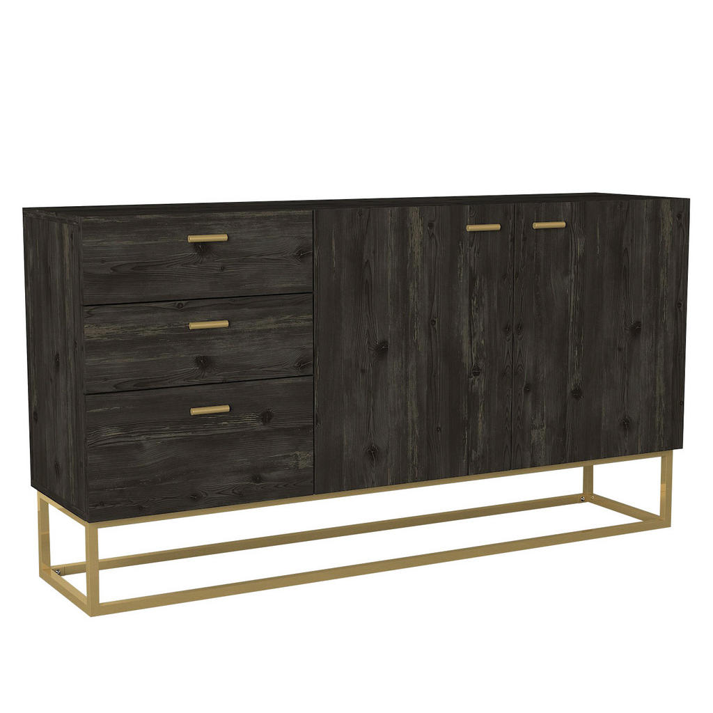 Thumbnail - moebel17 Sideboard, Braun, Holzwerkstoff, 150x80x36.8 cm, Wohnzimmer, Kommoden & Sideboards, Sideboards