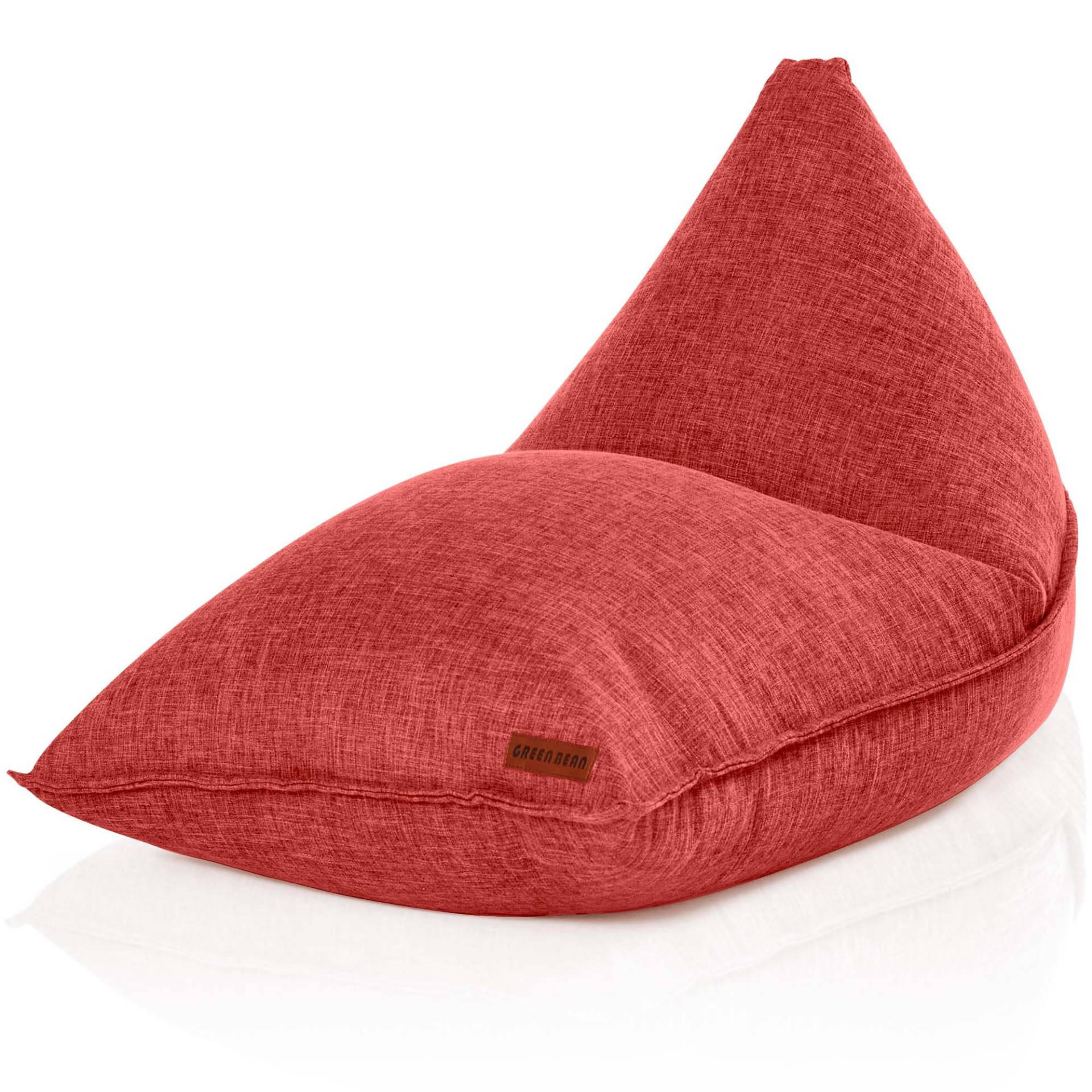 Green Bean Sitzsack Rot 100x100x150 cm