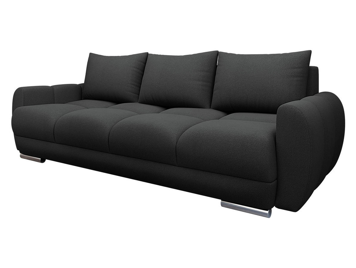 SCHLAFSOFA Logo 3 - Anthrazit/Silberfarben, Holz/Kunststoff (234/89/97cm) - MIRJAN24