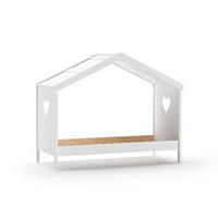 HAUSBETT Kamila 1 213x172x99 aus Massivholz+MDF in Weiß - Weiß, Holz (90/200cm) - 58aufmkessel