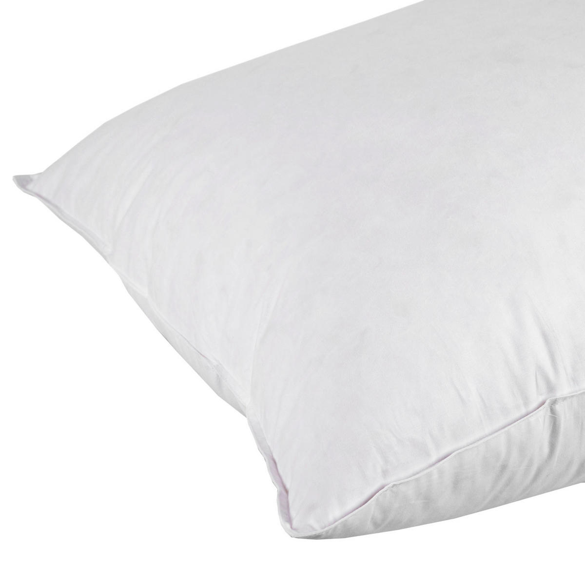 KOPFKISSEN Federn & Daunen 65/65 cm - Weiß, Textil (65/65cm) - Homescapes