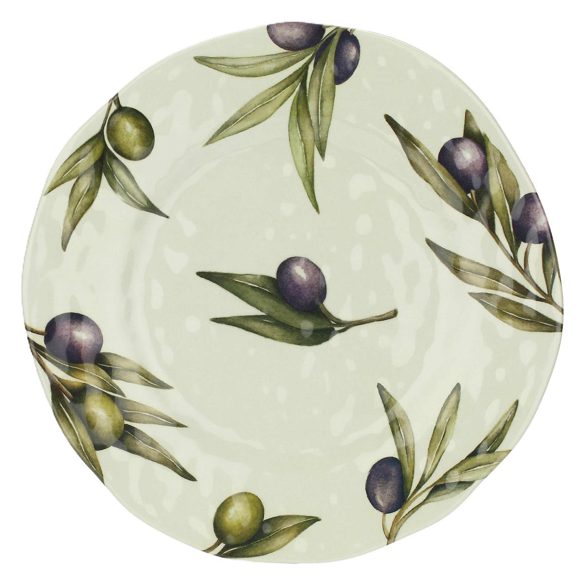 GESCHIRR 8-teilig Olive Melamin - Multicolor, Kunststoff (27/3/27cm) - Rose & Tulipani
