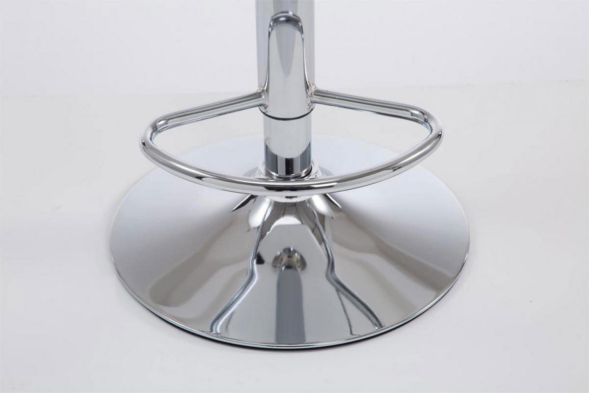 BARHOCKER 2er Set Lederlook grün - Chromfarben/Grün, Textil/Metall (46/88/49cm) - CLP