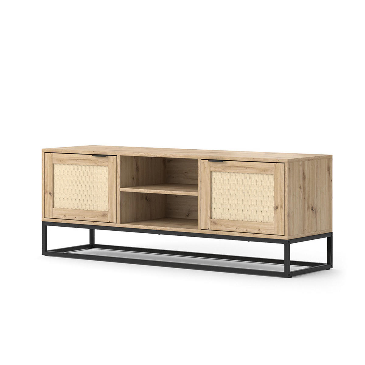 LOWBOARD Natal Sonoma 140 x 52.5 cm mit 2 Türen - Sonoma Eiche, Holzwerkstoff (140/52.5/40cm) - Vicco