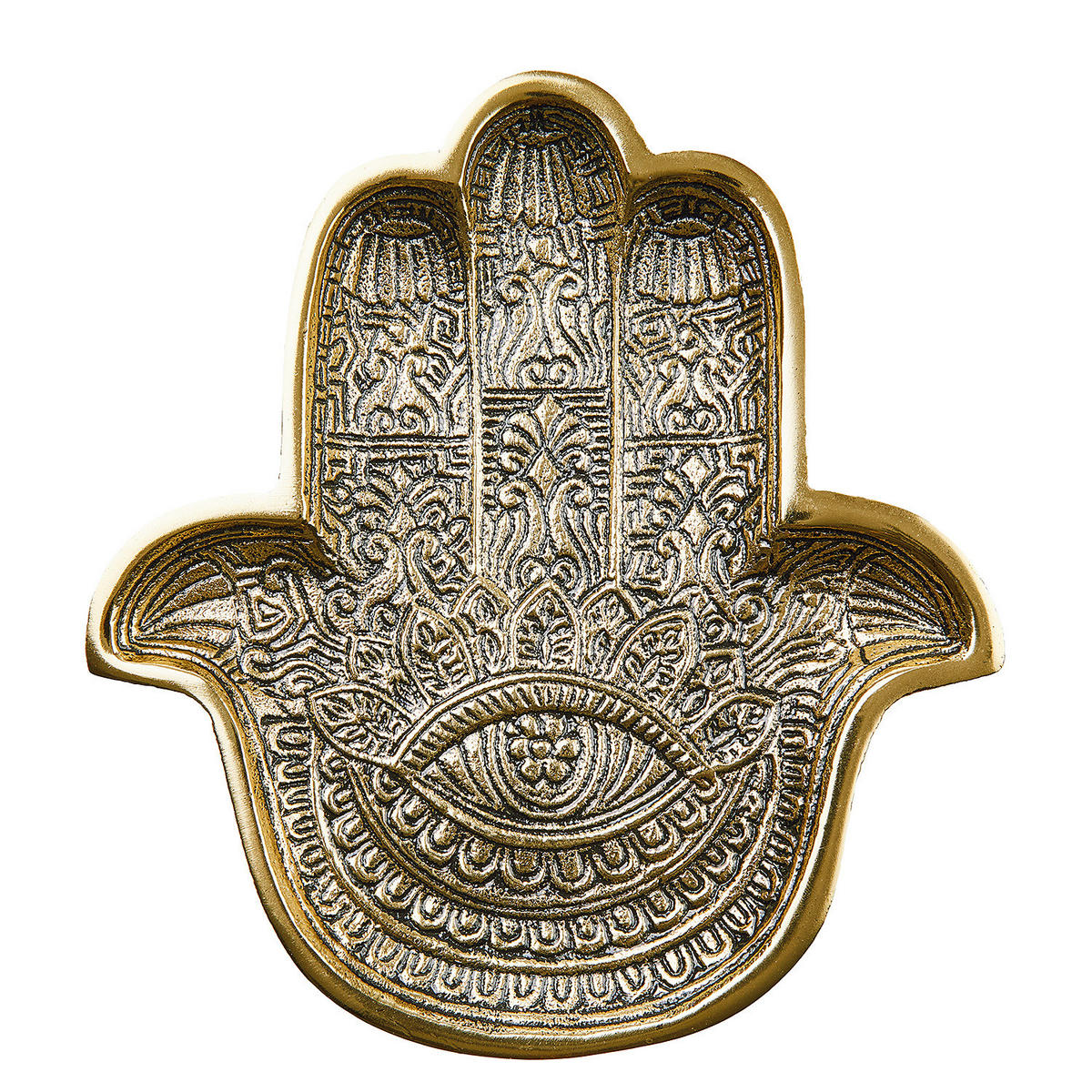 DEKOSCHALE Hamsa - Goldfarben, Metall (18cm) - Butlers