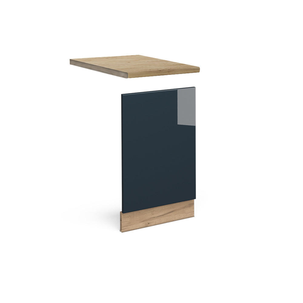 FRONTPANEL Fame-Line M&ouml;rkbl&aring; h&ouml;gblank 45 cm , AP Oak M&ouml;rkbl&aring;, Ekf&auml;rgad 67.4/45/60 cm