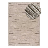 HOCHFLORTEPPICH Creme Atesa 60/120 cm - Creme, Naturmaterialien/Textil (60/120cm) - Atticgo