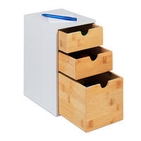 SCHUBLADENBOX - Weiß, Holz/Holzwerkstoff (21.5/17/28cm) - Relaxdays