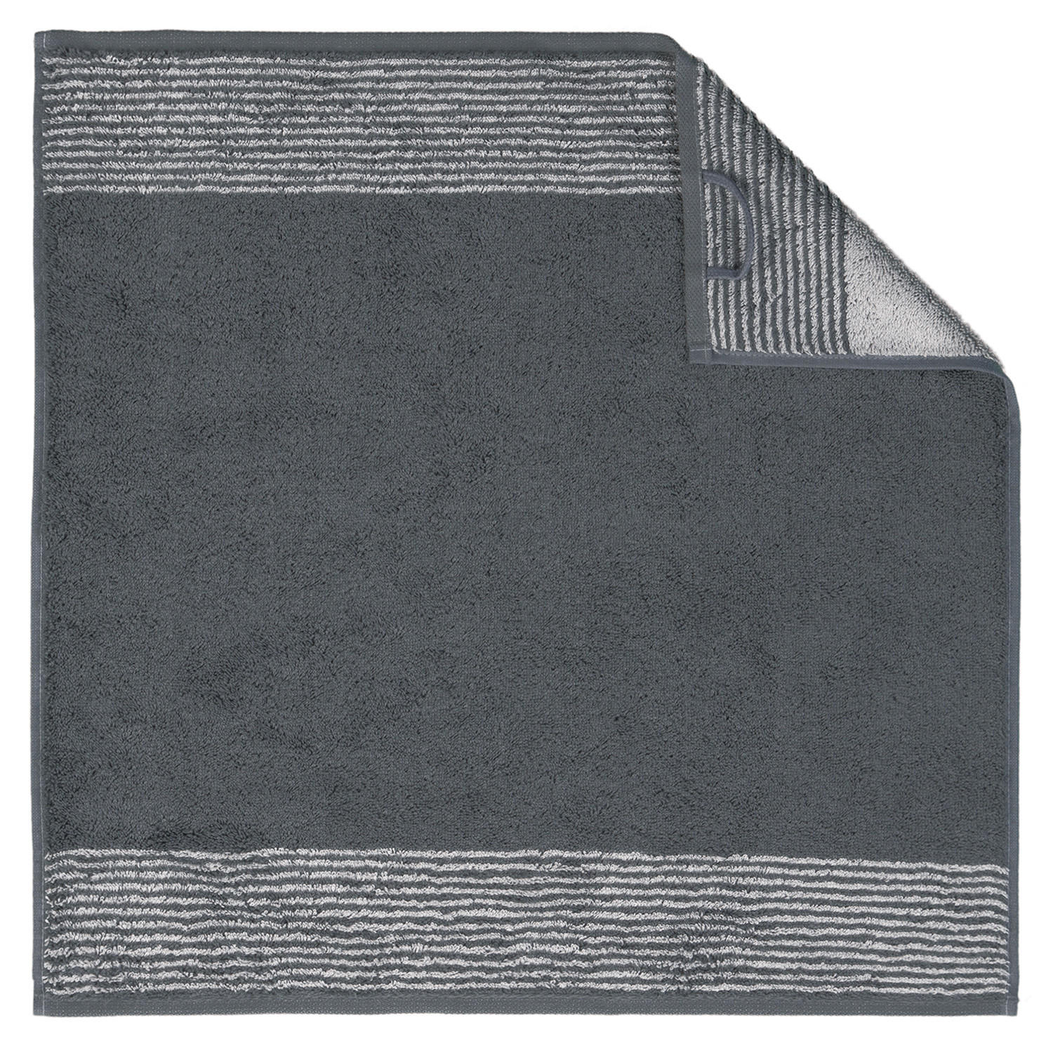 KÜCHENHANDTÜCHER CUISINE TWO-TONE 590 SCHIEFER - 77 - Grau, Textil (50/50cm) - Cawoe