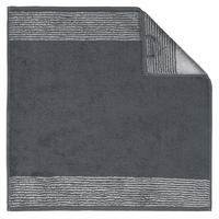 KÜCHENHANDTÜCHER CUISINE TWO-TONE 590 SCHIEFER - 77 - Grau, Textil (50/50cm) - Cawoe